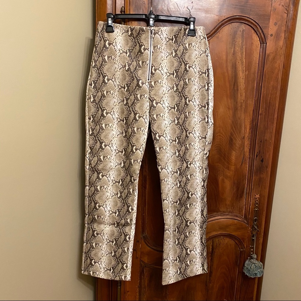 Wild Honey Snakeskin Faux Leather Pants